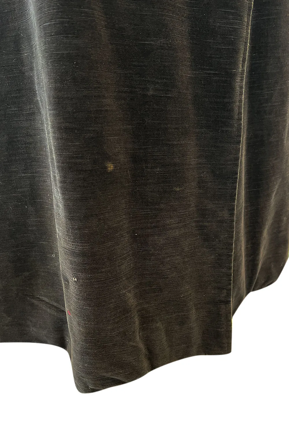 Documented Fall 1970 Yves Saint Laurent Brown Velvet Ultra Fine Corduroy Great Coat